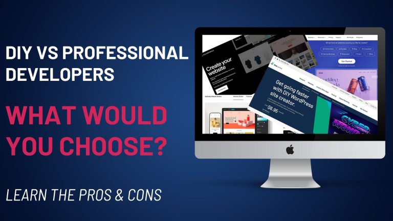DIY website builders vs professional developers