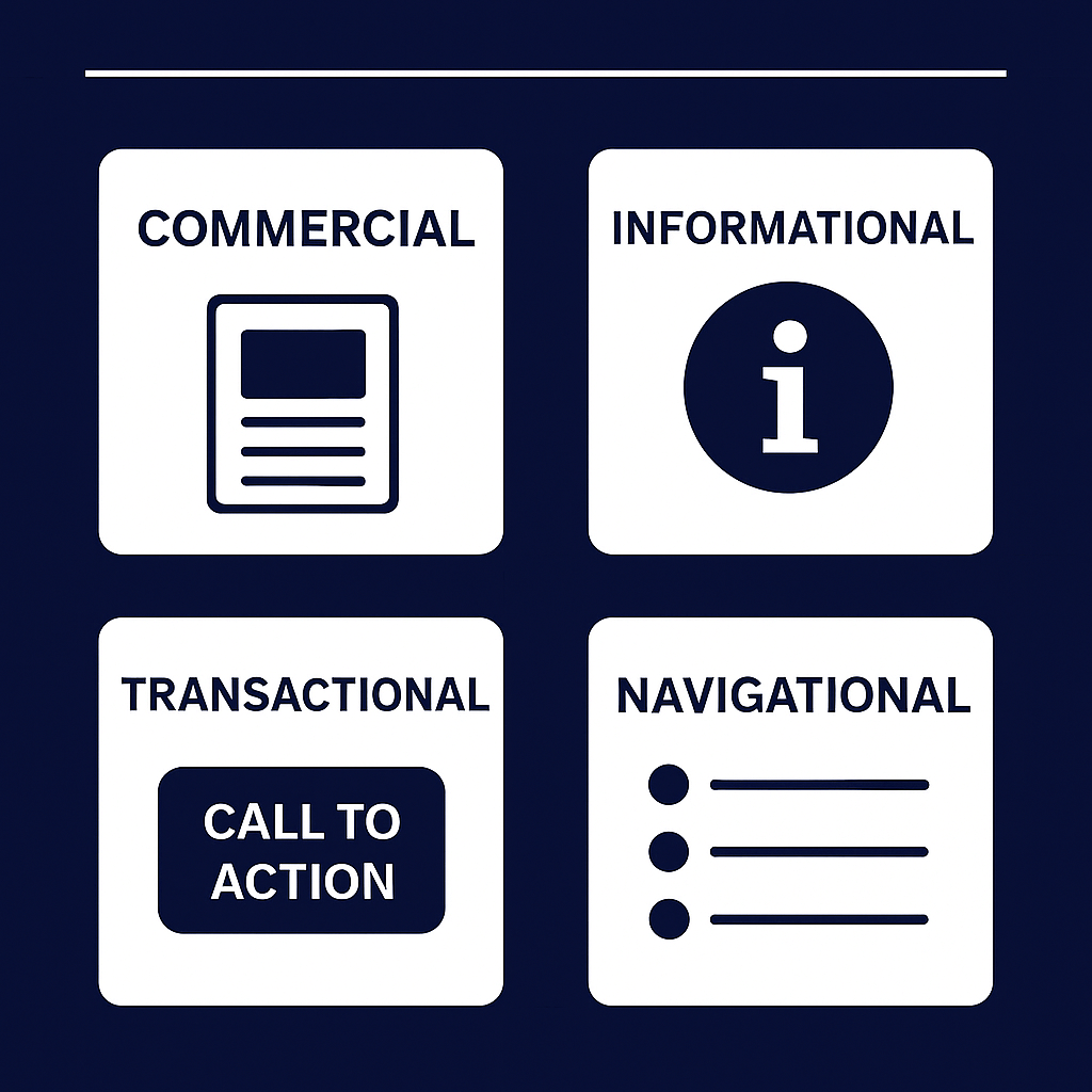 4 main content types of website homepage